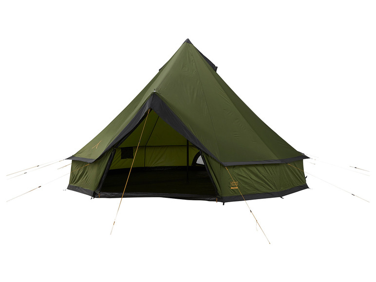Een groene Grand Canyon tent voor kamperen.