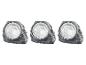 Drie grijze rots-design buiten solarlampen.