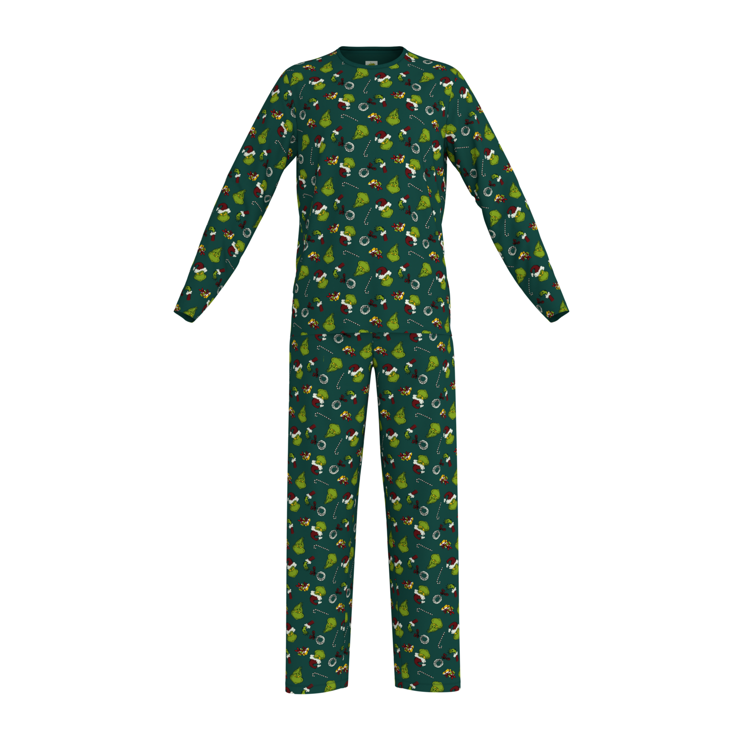 Heren pyjama (Donkergroen, M)