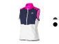 CRIVIT dames hardloopvest in blauw, wit en roze.