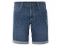 Blauwe jeans shorts, casual stijl.