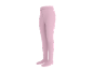 Roze kinderpanty, staand op een witte achtergrond.