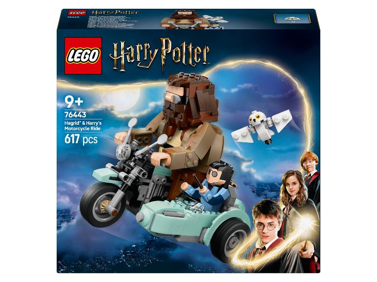 LEGO Harry Potter set met Hagrids en Harry's motorrit.