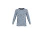 Blauw shirt met lange mouwen en strikjespatroon