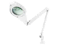 Witte loeplamp met LED-verlichting en verstelbare arm, 220-240V, 6.3W