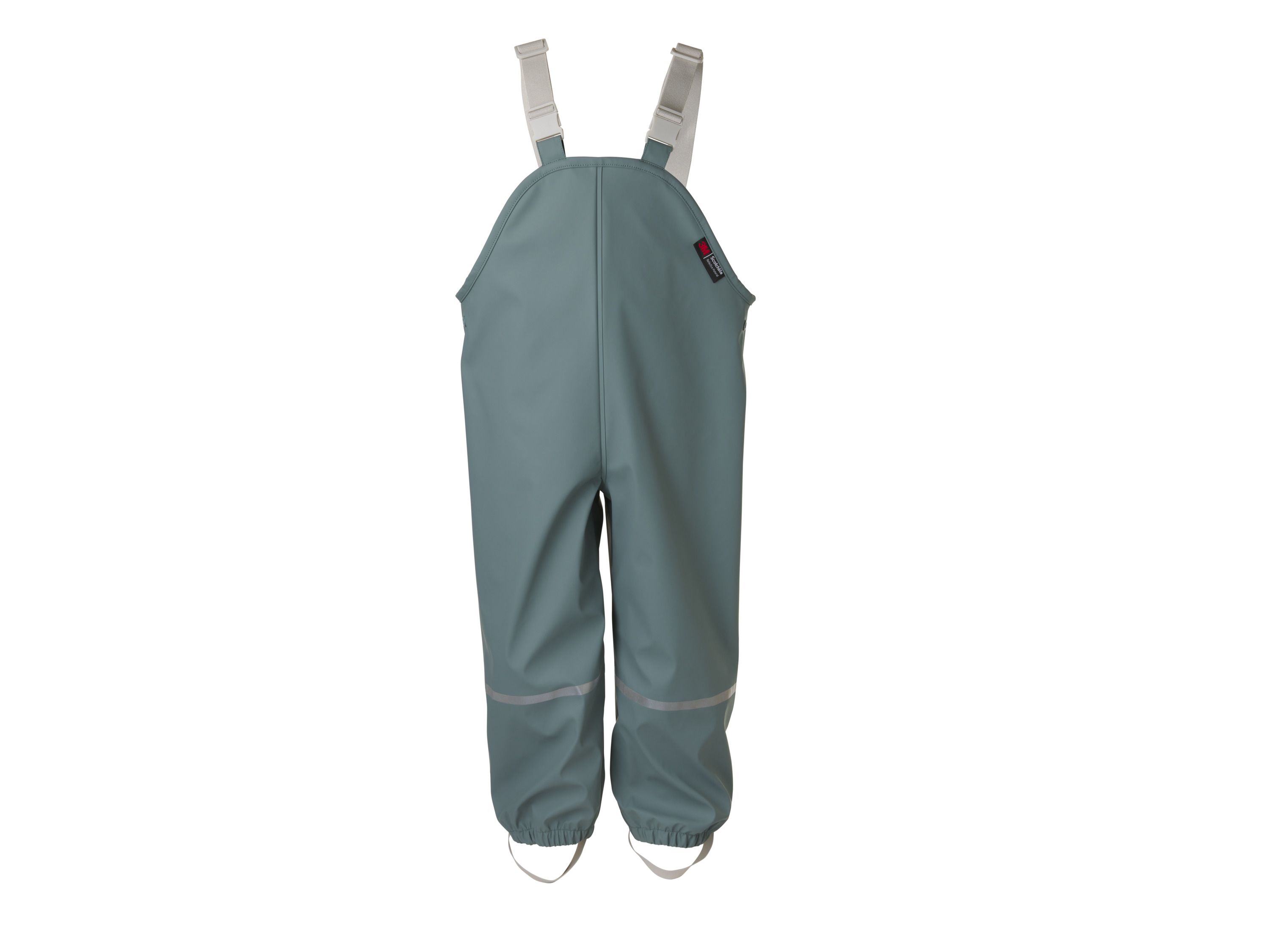 LUPILU Kinder regenbroek met bretels (Groen, 98/104)