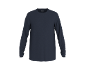 Donkerblauw T-shirt met lange mouwen voor heren