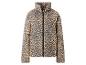 Leopardprint pufferjack met rits