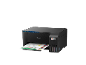 Zwarte Epson EcoTank printer met een bedrukt vel papier