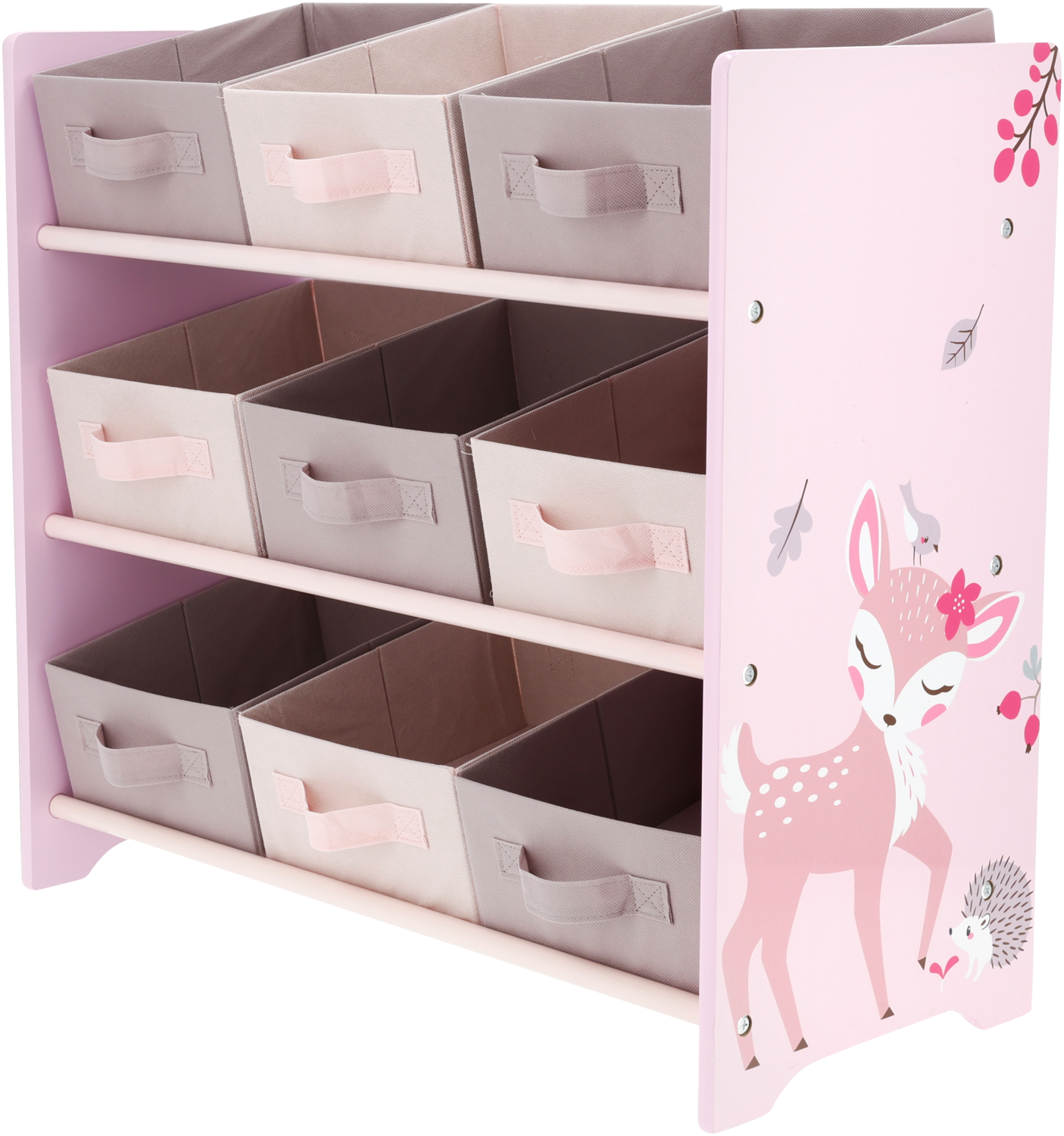 LUPILU Kinder opbergkast, 65 x 30 x 61,5 cm (Hert)