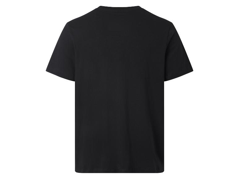 Zwart T-shirt met korte mouwen, achterkant.