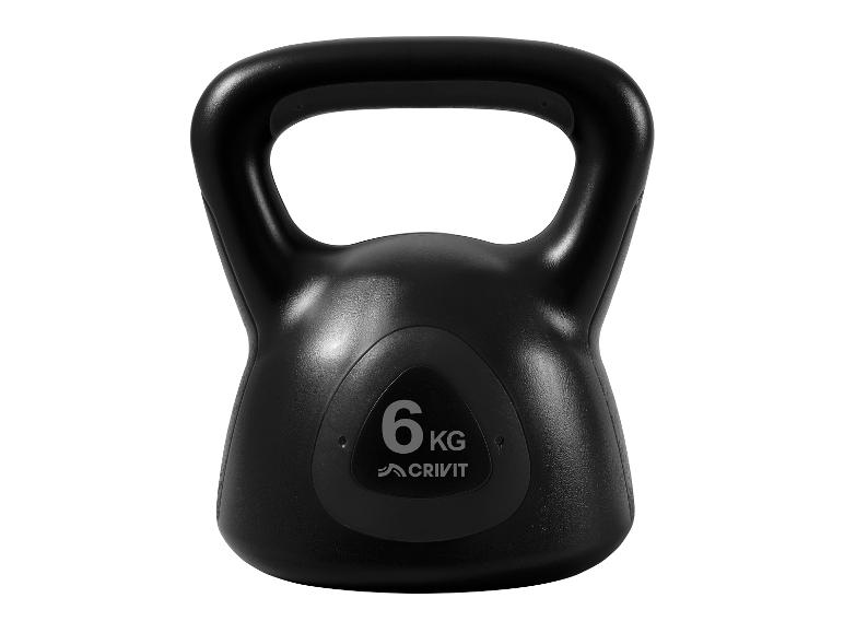 Zwarte 6 kg kettlebell