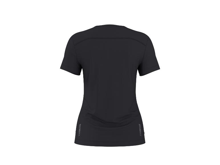 Zwart sportshirt met korte mouwen, achterkant