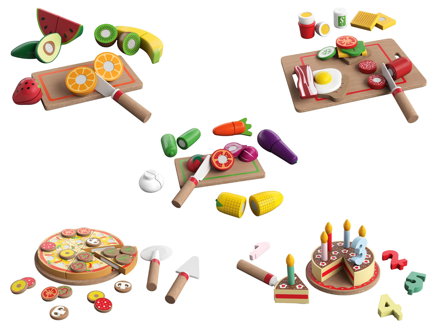 Redenaar zonlicht analogie Playtive Houten etenswarenset online kopen | LIDL