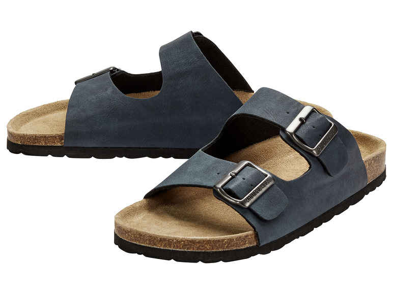 Heren slippers (45, Marineblauw)