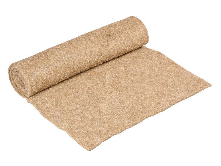 Rol lichtbruin vilt, gedeeltelijk uitgerold