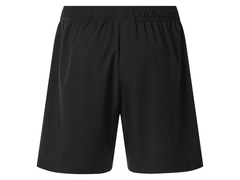 Zwarte heren sportshorts met elastische tailleband