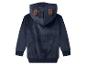 Donkerblauwe kinderhoodie met berenoren