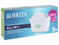 Verpakking met 3 Brita Maxra Pro waterfilters voor betere smaak en minder kalk.