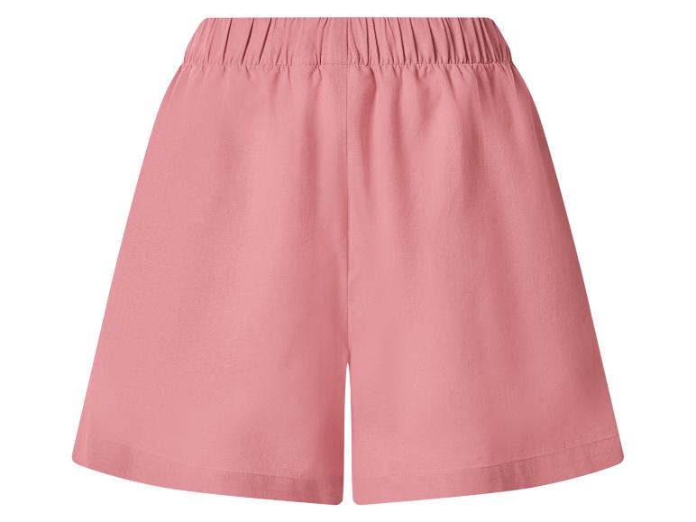 Roze dames short met elastische tailleband