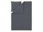 Donkergrijze kussensloop en dekbedovertrek set