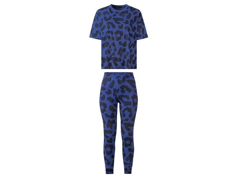 esmara Dames pyjama (XS (32/34), Luipaard/blauw)