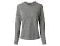 Grijs dames shirt met lange mouwen en ronde hals