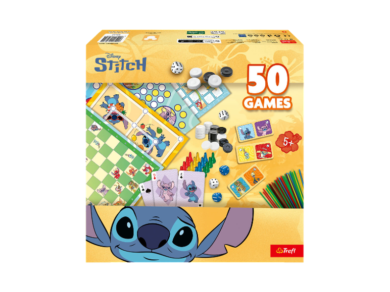 Bordspel met Lilo & Stitch-thema, 50 spellen in één doos.