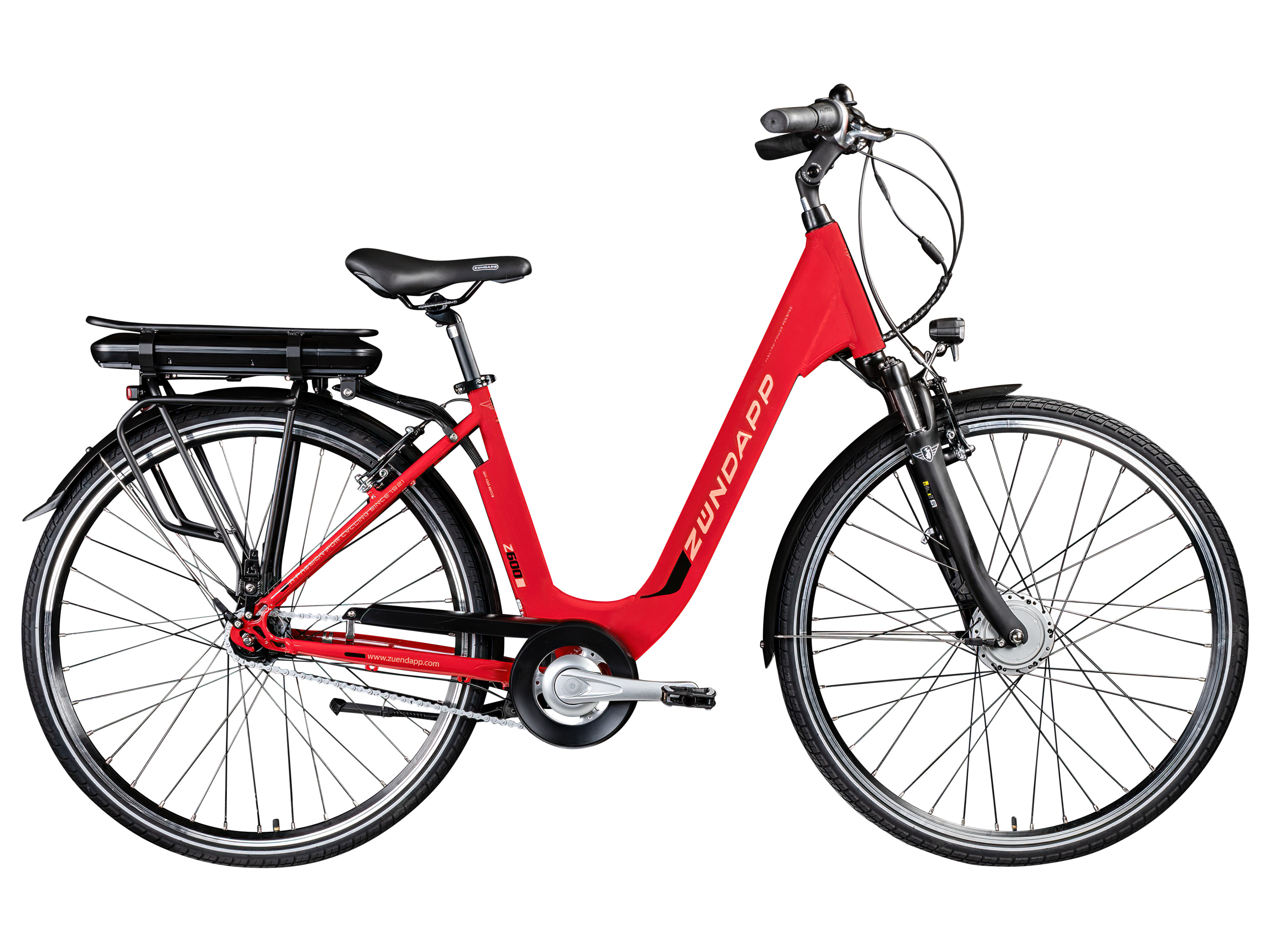 ZÜNDAPP Elektrische fiets City Z600 (karmijn)