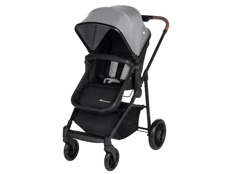 Bebeconfort kinderwagen: modern design, grijze kleur.