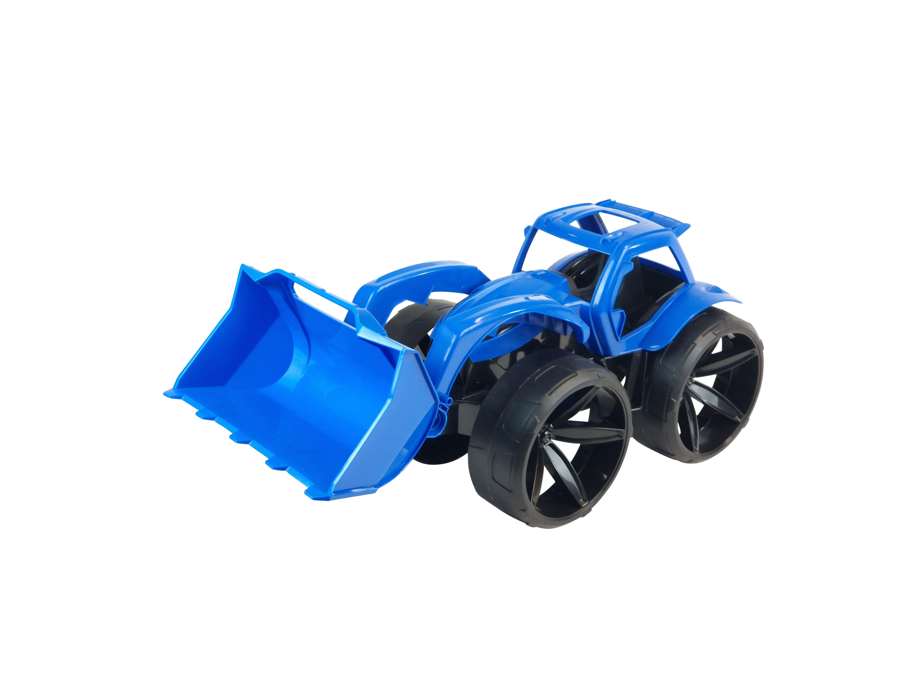 WADER Maximus kiepwagen of bulldozer (Laadwagen blauw) afbeelding