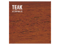 Teak, zijdemat: houtstaal.