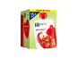 Voordeelverpakking appel-aardbeienpuree voor baby's vanaf 6 maanden.