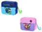 Twee instant camera's voor kinderen, één blauw met een jongenspuppy, één roze met een meisjespuppy.