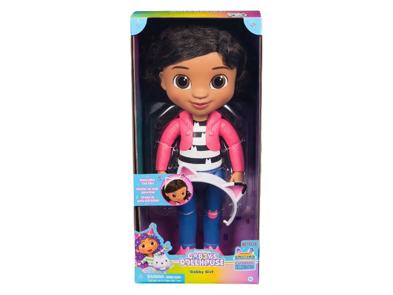Gabby's Dollhouse Gabby Girl pop met afneembare kattenoren in verpakking