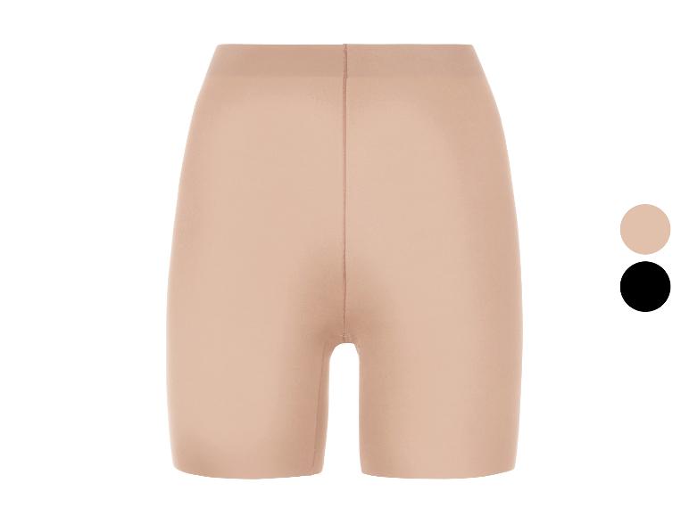 Beige en zwarte shape shorts.