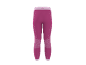 Roze sportlegging voor dames met mesh details en contrasterende tailleband.