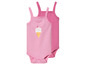 Twee roze babyrompers met een ijsje print