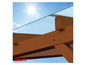 Houten constructie met glazen dak, Baufix.