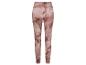 Donkerroze leggings met een abstract motief.