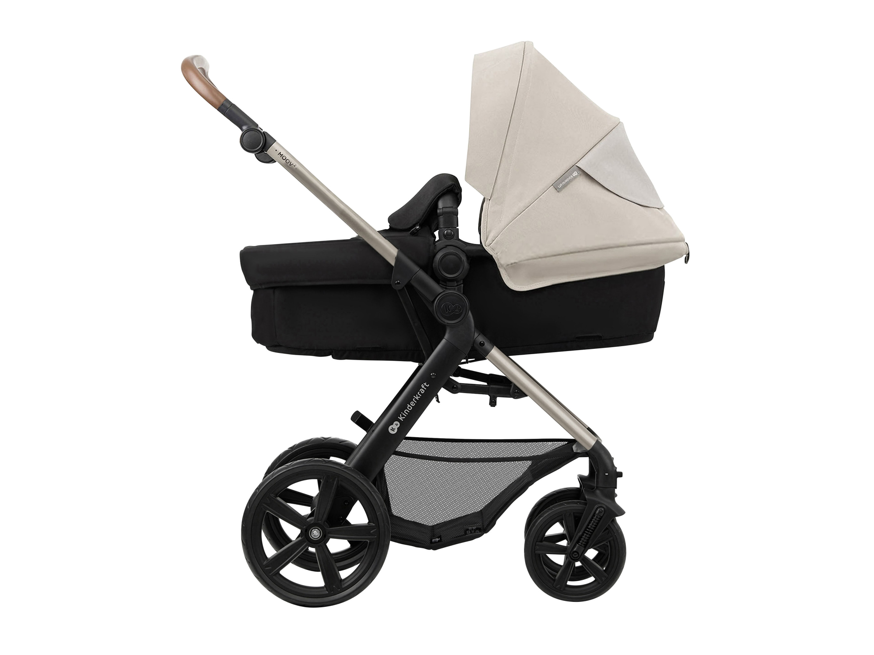 KINDERKRAFT 3-in-1 kinderwagen MOOV 2 Classic, tot 27 kg (Grijs)