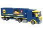 Lego vrachtwagen met Lidl-logo en pizza-afbeelding aan de zijkant.