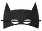 Zwart vilten vleermuismasker met elastiek.