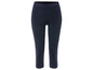 Donkerblauwe capri-leggings voor dames.