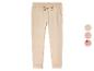 Beige joggingbroek met elastiek in de taille.