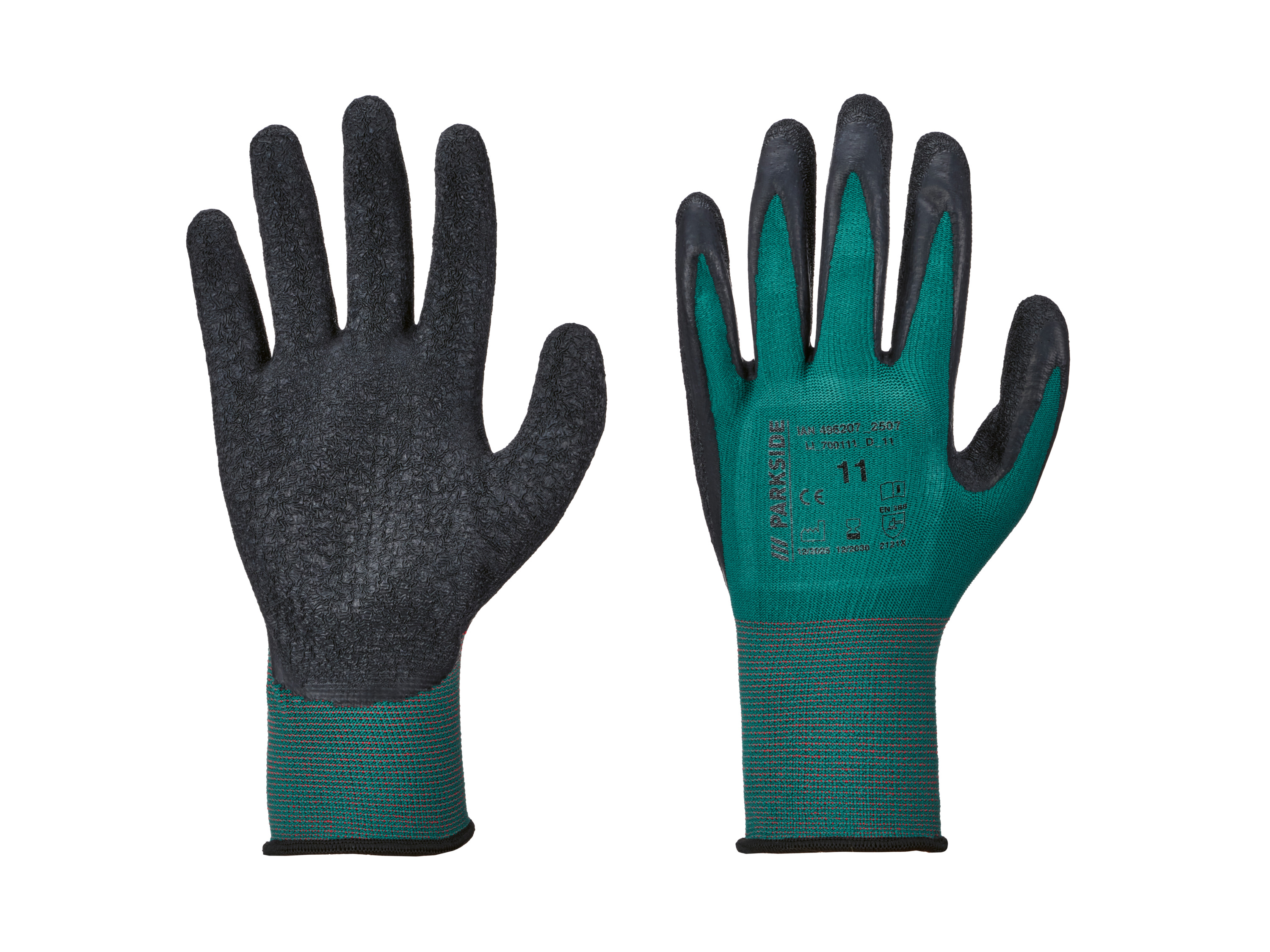 PARKSIDE Werkhandschoenen met latex coating (groen, 11)