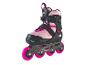 Crivit roze en zwarte inline skates met roze wielen