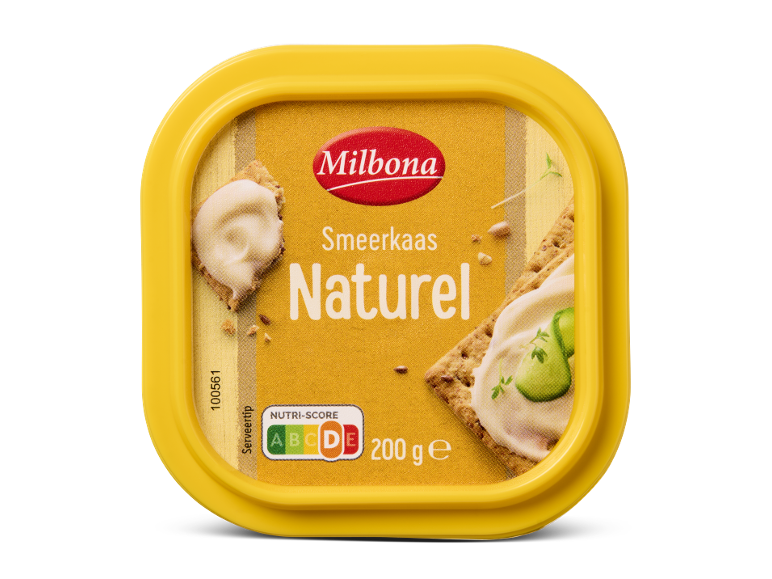 Milbona Smeerkaas Naturel, 200 g