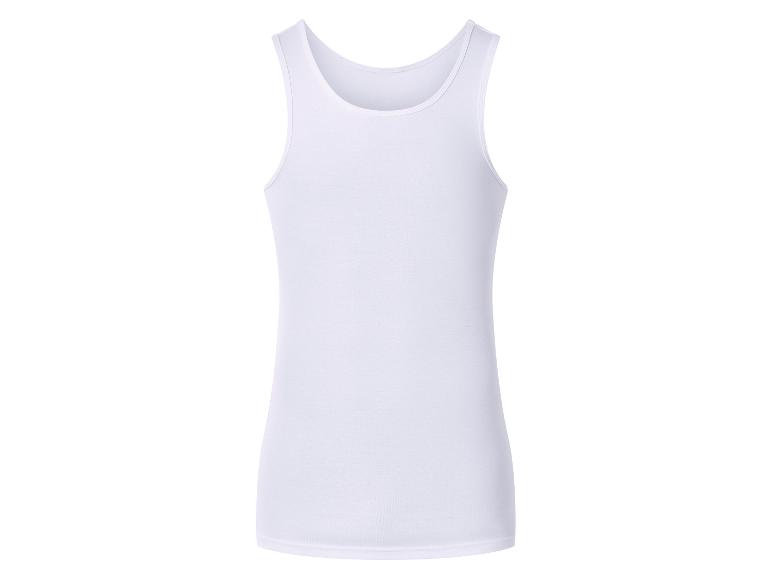 Wit mouwloos herenonderhemd