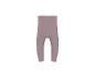 Roze geribbelde baby legging